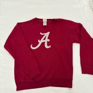 Alabama Crimson Tide NCAA  Pullover Crew Neck Red Men's Sm Viatran HeavyWeight